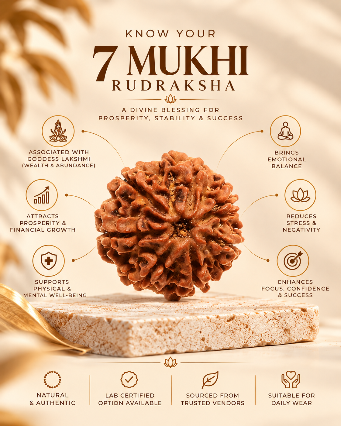 7 Mukhi Rudraksha – Nepal - Image 3