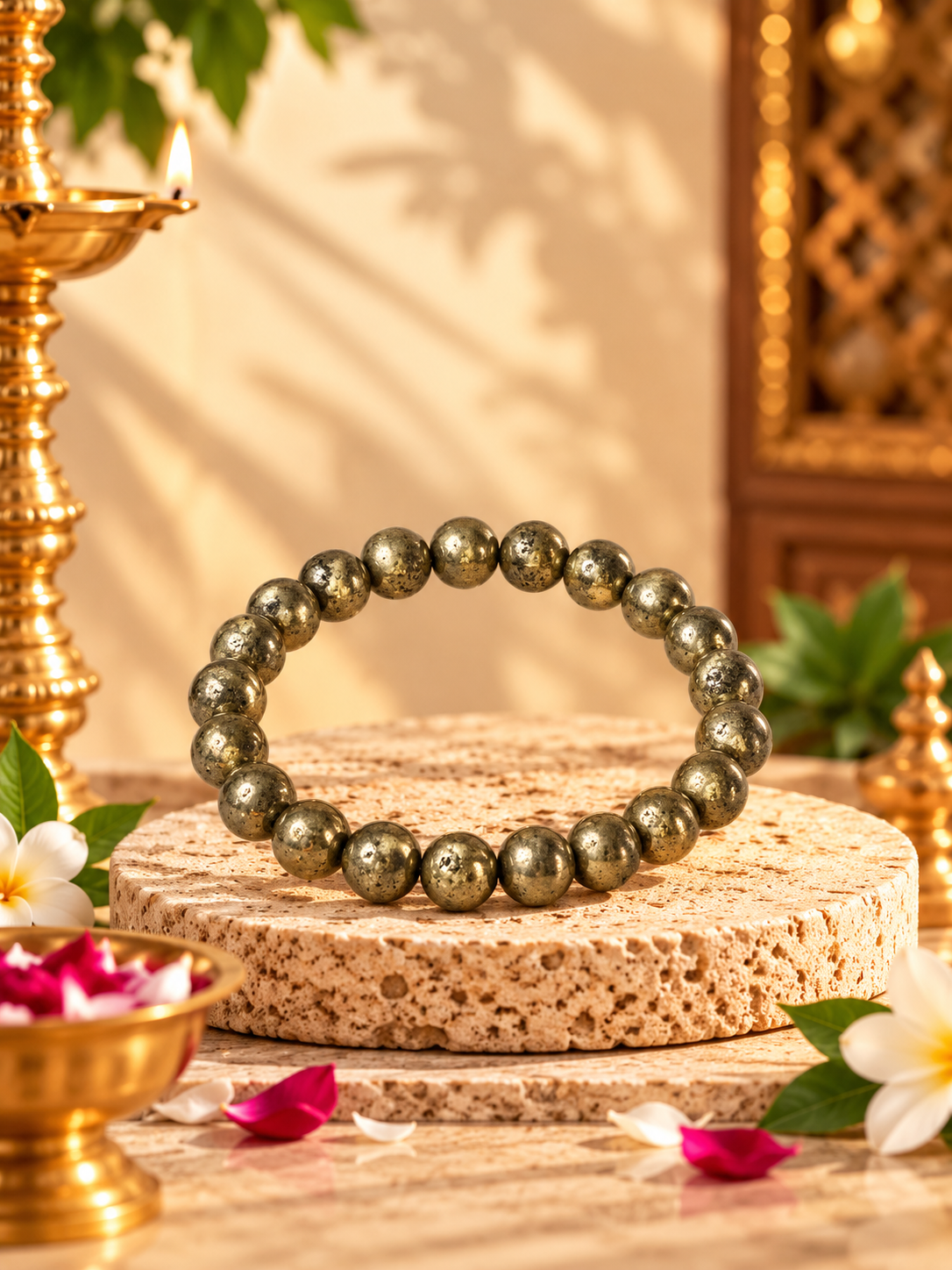 Raw Pyrite Bracelet