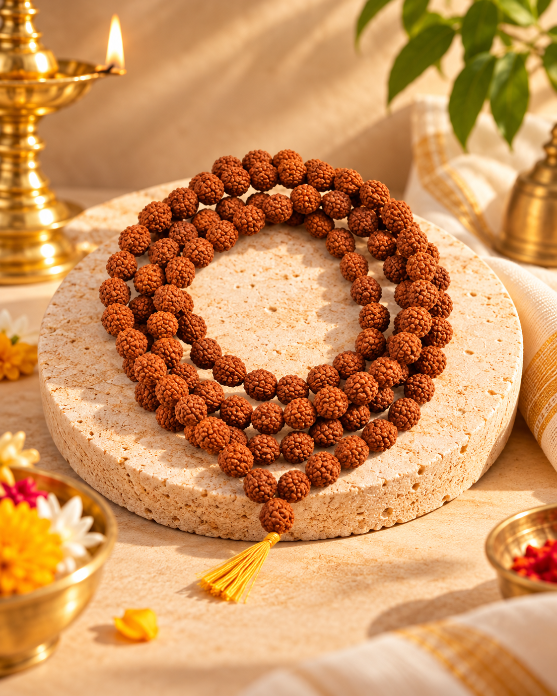 5 Mukhi Rudraksha Mala