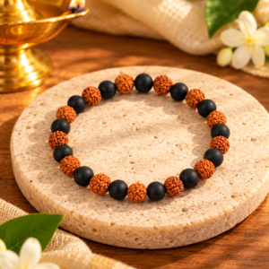 Rudraksha + Karungali Bracelet
