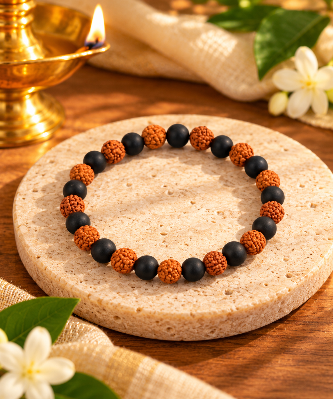 Rudraksha + Karungali Bracelet