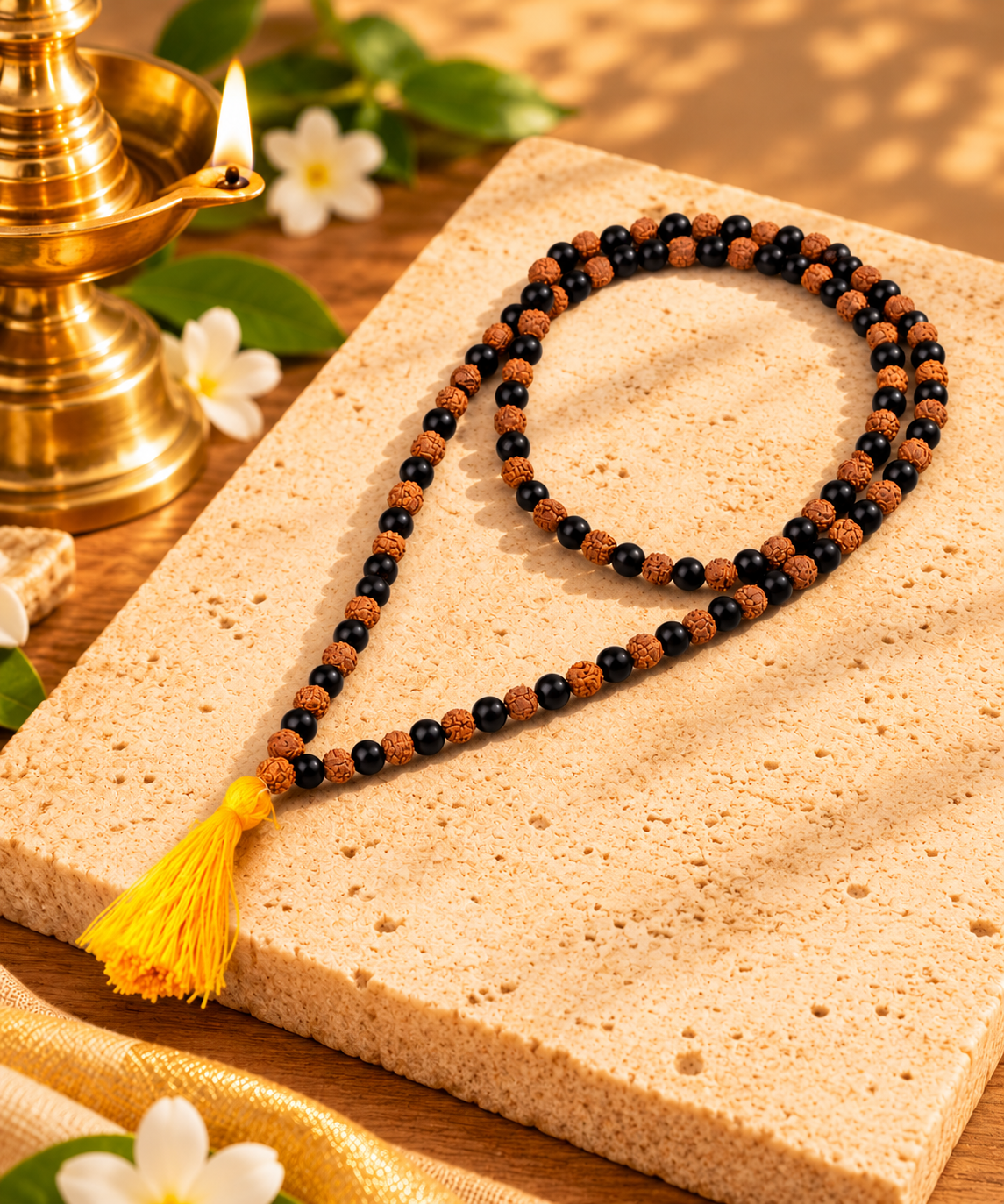 Rudraksha + Karungali Mala